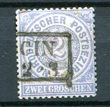 Norddeutscher Postbezirk Afa 17 Stemplet