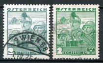 Østrig Afa 497 - 98 Stemplet