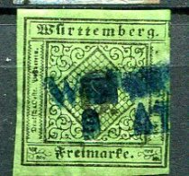 Wurttemberg Afa 03 Stemplet