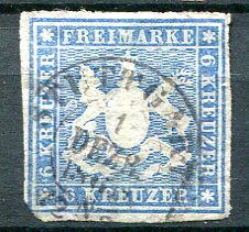Wurttemberg Afa 32 Stemplet