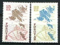 Færøerne Afa 370 - 71 Postfrisk
