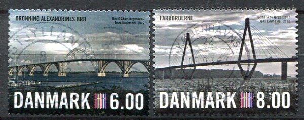 Danmark Afa 1689 - 90 Stemplet