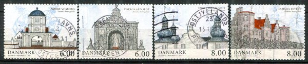 Danmark Afa 1654 - 57 Stemplet