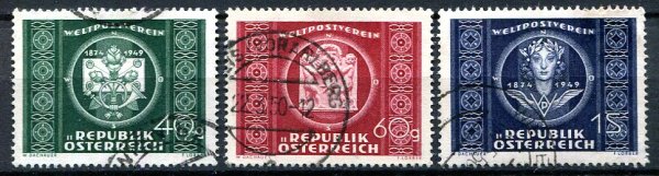 Østrig Afa 836 - 38 Stemplet