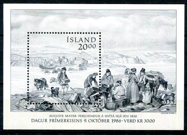 Island Afa 659 Postfrisk Miniark