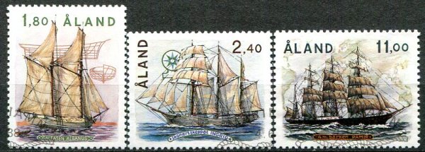 Åland Afa 28 - 30 Stemplet