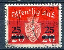 Norge Afa 60 Stemplet Tjenestemærker