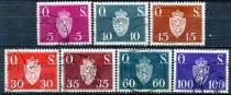 Norge Afa 61 - 67 Stemplet Tjenestemærker