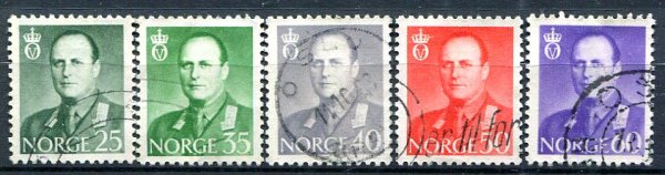 Norge Afa 485 - 89 Stemplet