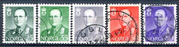 Norge Afa 485 - 89 Stemplet
