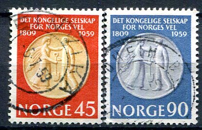 Norge Afa 443 - 44 Stemplet
