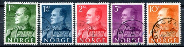 Norge Afa 437 - 41 Stemplet