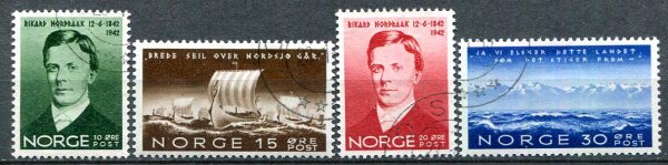 Norge Afa 381 - 84 Stemplet