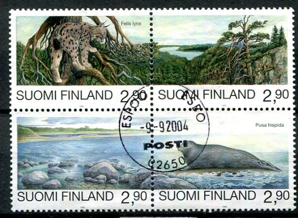 Finland Afa 1278 - 81 Stemplet Sammentryk