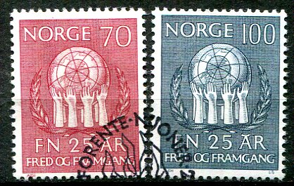 Norge Afa 624 - 25 Stemplet