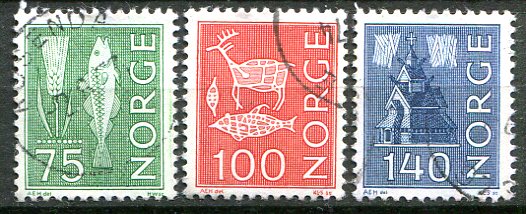 Norge Afa 669 - 71 Stemplet