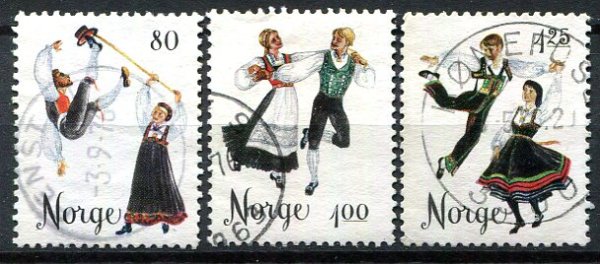 Norge Afa 733 - 35 Stemplet