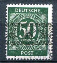 Engelsk og Amerikansk Zone Afa 64 Stemplet