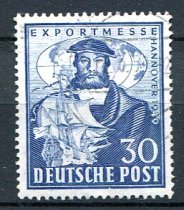 Engelsk og Amerikansk Zone Afa 105 Stemplet