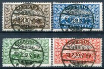 Slesvig Afa 25 - 28 Stemplet luksusstemplet