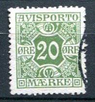 Danmark Afa 16 Stemplet Avisporto