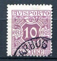 Danmark Afa 15 Stemplet Avisporto