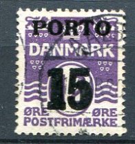 Danmark Afa 32 Stemplet Portomærker