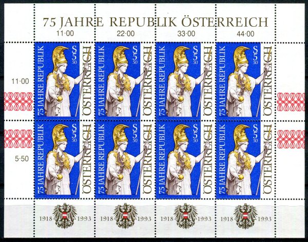 Østrig Afa 2004 Postfrisk Miniark