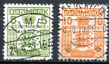 Danmark Afa 4 - 5 Stemplet Gebyr