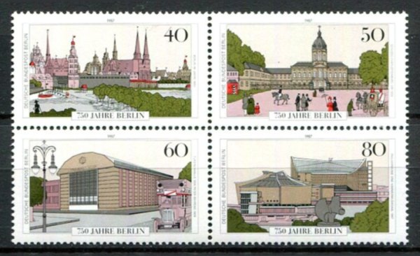 Berlin Afa 771 - 74 Postfrisk Sammmentryk