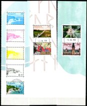 Danmark Afa 2001A - 03A Stemplet Miniark