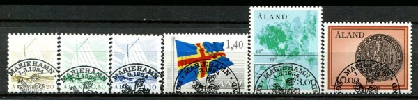 Åland Afa 01 - 06 Stemplet