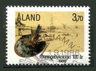 Åland Afa 19 Stemplet