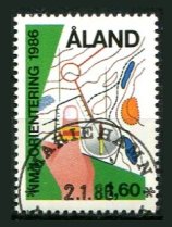 Åland Afa 15 Stemplet