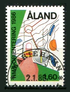 Åland Afa 15 Stemplet