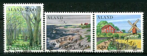 Åland Afa 11 - 13 Stemplet