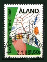 Åland Afa 15 Stemplet