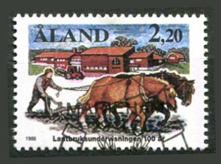 Åland Afa 27 Stemplet