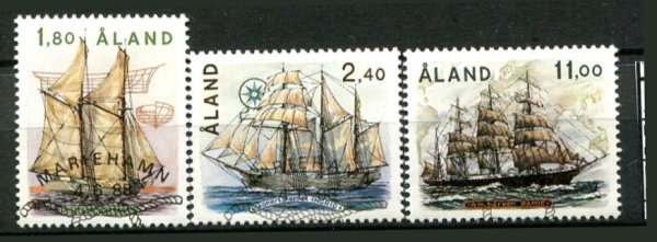 Åland Afa 28 - 30 Stemplet