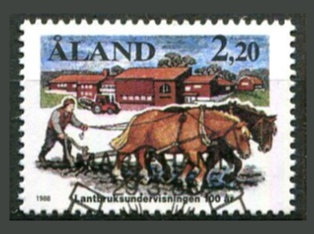 Åland Afa 27 Stemplet