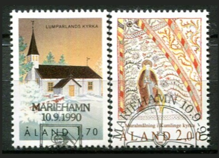 Åland Afa 42 - 43 Stemplet