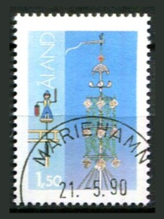 Åland Afa 10a Stemplet