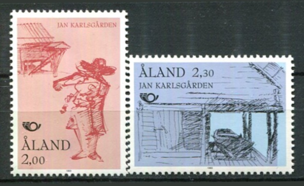 Åland Afa 70 - 71 Postfrisk