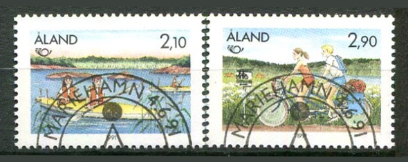 Åland Afa 51 - 52 Stemplet