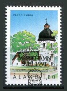 Åland Afa 54 Stemplet