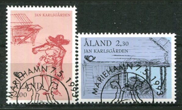 Åland Afa 70 - 71 Stemplet