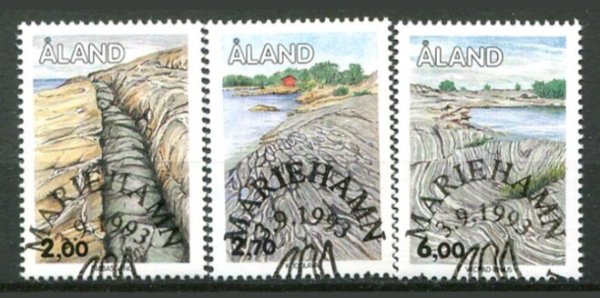 Åland Afa 75 - 77 Stemplet