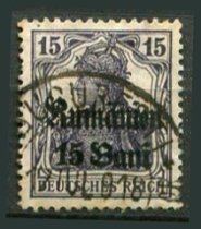 Tysk post i Rumænien Afa 10 Stemplet