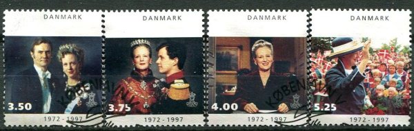 Danmark Afa 1134 - 37 Stemplet