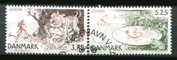 Danmark Afa 1156 - 57 Stemplet